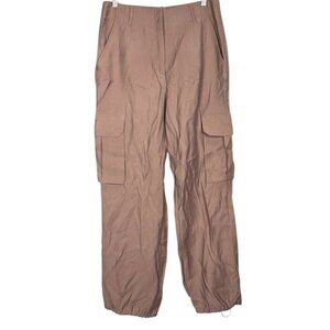Dynamite Women’s Cargo Pants Size 6 High Rise Adjustable Hem Utility Pocket Styl
